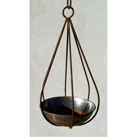 STARLITEGARDEN Find Your Passage Small Raindrop with Copper Burn Planter SRD-WOK-10-MS